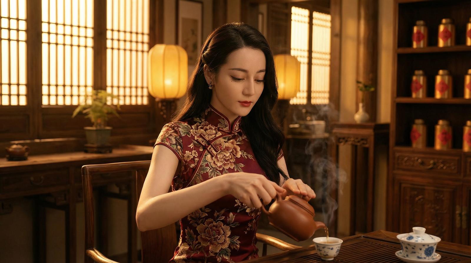 女神视频古风茶艺写真视频
